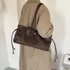 Bolso de hombro de gran capacidad, elegante, nuevo para el otoño de 2026, estilo vintage chic, bolso tote simple para el trabajo para mujer