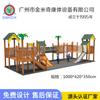 Cabine deslizante de madeira Combinação Corredor Ponte Grade de escalada Fabricante de equipamentos de diversão ao ar livre Slide Expansão de aptidão física