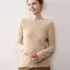 Suéter de Cachemira para Mujer Suéter de Cachemira 100% Pura para Mujer Suéter Base Camiseta Base Nuevo Cálido Tejido