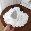 Sombrero de Bebé de Verano Estilo Japonés y Coreano Delgado Transpirable Corazón Pequeño Encaje Malla Sombrero Cubeta Sombrero para el Sol Sombrero de Pescador para Niños
