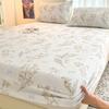 Lençol de Cama Ajustado de Veludo Coral Leite Espesso de Inverno Peça Única Colcha com Forro de Lã Protetor de Colchão Simmons Quente Conjunto de Três Peças