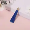 Pingente de borla com tampa redonda pesada, pingente de marcador de página de poliéster, acessórios de moda DIY novos para roupas, atacado do fabricante