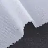 Forro de punto por urdimbre ligero y delgado 150 cm blanco y negro bicolor fuerte viscosidad doble cara microelástico buen adhesivo forro