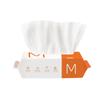 Toalla facial extraíble al por mayor Toalla suave de algodón desechable con patrón de perlas Toalla de limpieza de gran cantidad Toalla facial de algodón puro