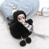 Nuevas muñecas de dormir de moda, lindos colgantes para llavero, accesorios para bolsos de pareja, regalos al por mayor para puestos callejeros y máquinas de garra