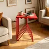 Entrega no mesmo dia: Mesa Lateral de Metal, Estante de Armazenamento em Forma de Linha, Armário de Cabeceira, Estante de Armazenamento, Armário Lateral de Chão, Mesa Pequena, Mesa Lateral de Sofá