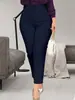 Pantalones de lápiz ajustados de otoño para mujer, estilo europeo y americano, talla grande, disponibles en varios colores, adecuados para el trabajo y el uso profesional