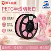 Filamento para impresión 3D PETG translúcido degradado arcoíris, suave y no obstruye, 1.75 mm, compatible con la fábrica original Tuozhu