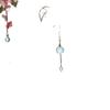 Pendientes de borla de lirio de los valles de plata esterlina S925 hechos a mano con esmalte de color, pendientes antiguos chinos Hanfu cheongsam, gancho para la oreja, estilo de hada
