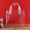 Bolsa Tote Transparente de PVC con Margaritas Pequeñas para Souvenirs, Dulces, Recuerdos de Boda, Bolsas de Embalaje para Regalos de Pasteles de Luna de Mediados de Otoño, Almacenamiento