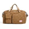 Bolsa de Viagem de Veludo Cotele de Morango Leve Portátil Bolsa Tiracolo Grande Capacidade Multifuncional Bolsa Esportiva para Fitness Separação de Seco e Molhado