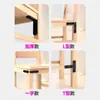 Código de Esquina de Acero Inoxidable Engrosado en Forma de L Accesorios Conectores para Muebles del Hogar Accesorios de Fijación para Camas de Madera Código de Esquina Pequeño Negro en Forma de L