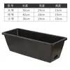 Huolun Cuenca Balcón Familiar Maceta para Plantar Flores y Verduras Canaleta Rectangular para Plantar Suculentas Plantas Verdes Maceta de Plástico Auto-Riego