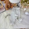 Leggings Cortos para Niñas Seda de Hielo Transpirable Estilo Delgado Pantalones para Niños Pequeños Leggings de Moda Verano 2025