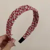 Diadema de Tela Plisada a Cuadros Retro Artística para Mujer, Diadema de Alta Gama, Diadema Versátil, Pasador Elegante