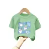 Camiseta de Manga Corta para Niños Algodón Puro Ropa con Estampado de Dibujos Animados para Niños Nuevo Verano 2026 Ropa de Verano para Bebés Ropa para Niños Tops