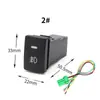Interruptor de Luz Antiniebla para Coche Adecuado para Toyota, Honda, Nissan, Renault, Mitsubishi, Isuzu, Hyundai, con Botón y Cable de Modificación