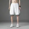 Pantalones Cortos Deportivos de Verano Finos para Hombre, Corte Holgado, Secado Rápido, de Seda Helada, Casuales hasta la Rodilla, Pantalones Cortos de Baloncesto