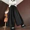 Calça-Saia Mochi Flor de Lã de Cordeiro Estilo Coreano para Mulheres, Cintura Alta, Forrada com Lã, Calça Lanterna Engrossada, Emagrecedora, Casual Preguiçosa, Calça Longa
