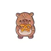 Nuevo Broche Lindo de la Serie Capibara Set Creativo y Único de Insignias con Forma de Caricatura de Capibara
