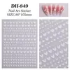 Pegatinas para Uñas de Corazón Personalizables, Lote Mixto de Varios Estilos, Corazón de Color Sólido Simple Versátil Plano, Pegatinas para Uñas DIY Estilo Dh