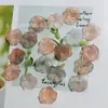 Estéreo Simulado Gradiente de Dos Colores Hoja de Loto Hoja Acrílica DIY Pendientes Hechos a Mano Material para Tocado Venta al por Mayor