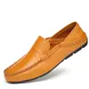 Zapatos de Conducir para Hombre Talla Grande, Talla 45, Zapatos Casuales de Piel de Vaca de Primera Capa, Talla 46, Zapatos de Cuero Suave con Suela Blanda, Mocasines Slip-On de Comercio Exterior para Hombre