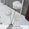 Flores Artificiais Brancas para Casamentos ao Ar Livre, Decorações de Casamento, Enfeites para Mesa de Centro de Sala de Estar, Buquês, Flores Artificiais