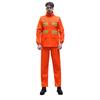 Traje de Lluvia Dividido para Trabajador de Saneamiento (Chamarra y Pantalón) Limpiador Anti-Tormenta Lluvia Naranja Impermeable para Construcción de Carreteras Personalización