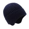 Gorro de Tricô à Prova de Frio para Outono e Inverno para Homens e Mulheres Gorro Quente com Proteção para Ouvido para Ciclismo de Inverno com Forro de Fleece Espessado Versátil Tendência
