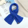 Bufanda de Mezcla de Lana Estilo Coreano para Otoño e Invierno con Bufanda Corta Retorcida para Mujer Bufanda de Lana Tejida Cálida