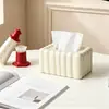 Caja de Pañuelos de Cerámica Simple, Decoración Creativa Moderna para Encimera, Caja de Pañuelos Irregular para Mesa de Café de Hotel