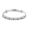 Joyería de Comercio Exterior Cobre Plateado Moda Europea y Americana Pulsera de Cuentas de Transferencia Venta Caliente Tk Xiyin Temu
