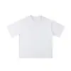 Camiseta Europea Transfronteriza 260g Manga Corta Algodón Puro Corte Holgado Oversize Tendencia Marca Camiseta de Hombro Caído para Hombre con Estampado