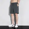 Pantalones Cortos de Verano para Hombre Talla Grande de Seda Helada, Holgados de Secado Rápido Deportivos Casuales, Elásticos Frescos Casuales de Longitud Media