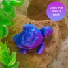 Adornos Luminosos de Tortuga Nuevos Impresos en 3D con Articulaciones Móviles y Manualidades de Plástico Sólido Impreso para Paisajismo de Acuarios