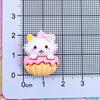 Pinza para el pelo Pinza para el pelo Cuerda para el pelo Agarre Accesorios de Resina DIY Animales de Dibujos Animados Brillantes Pan Donut Croissant Gato Lindo