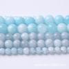 Cast Ming otimização de comércio cor clara aquamarina tesouro contas soltas aquamarina tesouro calcedônia contas redondas acessórios para pulseira diy atacado
