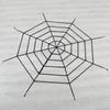Telaraña de Halloween, telaraña de chismes, telaraña redonda, telaraña triangular con clavos molidos, araña de peluche, accesorios de decoración de Halloween