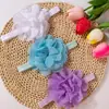 Diademas Europeas y Americanas Nuevas Transfronterizas para Bebé, Pañuelos para Niños de Color Liso Florales Lindos, Accesorios Finos para el Cabello de Bebé de Verano