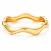 Pulseira Irregular Onda Dourada Feminina Liga de Zinco Personalidade Moda Pulseira Aberta E-commerce Transfronteiriço Comércio Exterior Europeu e Americano