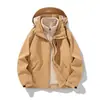Jaqueta Estilo Montanha para Homens e Mulheres, Roupas para Caminhada ao Ar Livre, Viagem de Carro, Pesca e Montanhismo, Jaqueta Esportiva à Prova de Vento e Impermeável