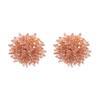 [4 colores opcionales] aretes de flor de cristal frescos y delicados buena combinación comercio exterior comercio electrónico fábrica de Guangzhou Yi