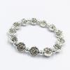 Pulseira de prata Miao estilo étnico pulseira de prata imitação prata antiga pulseira de prata antiga Buda sorridente Sakyamuni corajoso correndo Jianghu joias mais vendidas atacado
