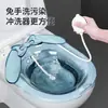 Tina de Plástico Transparente para Baño de Asiento para Cuidado Postparto, Adecuada para Personas Mayores y Mujeres Embarazadas, Tratamiento de Hemorroides, Lavabo Portátil