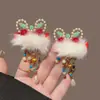 Horquilla Versátil de Estilo Tradicional Chino Hanfu para Año Nuevo con Borlas y Bolas de Pelo, Pinza para el Cabello Exquisita y Linda para Niñas