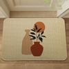 Tapetes de baño japoneses, Tapetes antideslizantes para puerta de baño, Tapetes de lino, Tapetes de entrada para puerta principal, Alfombras para el hogar