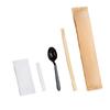 Juego de cuatro palillos desechables de bambú para uso comercial, doméstico, para restaurantes, comida rápida, comida para llevar, especiales, a granel.