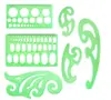 Amazon Juego de Plantillas de Plástico para Pintar DIY Estudiante Plantilla de Recorte para Pintar Mascota Diseño Arquitectónico Herramienta Circular