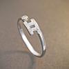 Anillo de plata de ley S925 Damila de doce constelaciones para mujer, moda coreana, circonita, anillo abierto, accesorios, fabricante, en stock